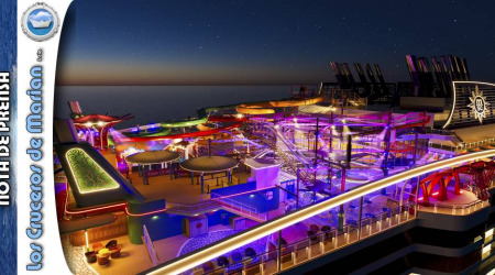 MSC World Asia by night