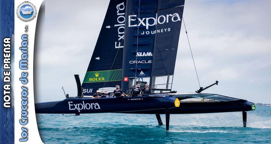 Explora Journeys Swiss Sailgp Team presenta su nueva identidad visual en Bermudas