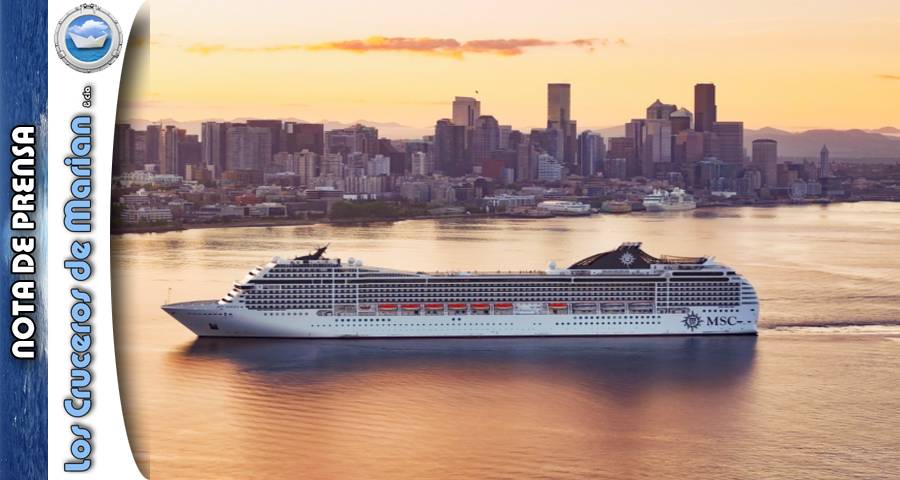 MSC Poesia zarpa desde Seattle en la primera temporada de MSC Cruceros en Alaska